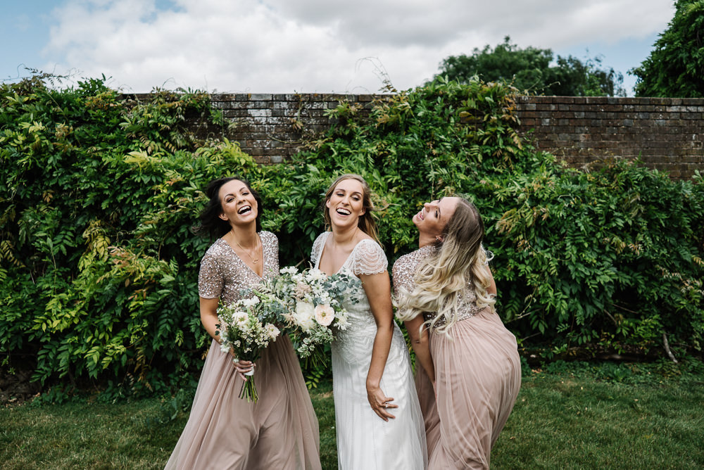 Bridesmaid Bridesmaids Dress Dresses Pale Pink Lodge Farm Wedding David Boynton Wedding Photography