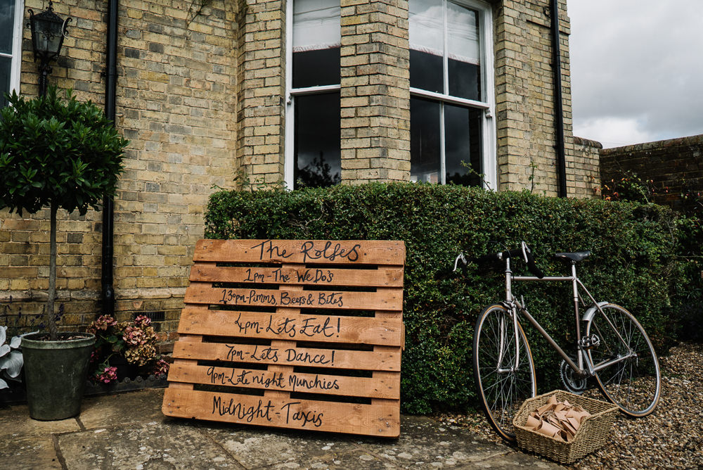Wooden Pallet Sign Signs Signage Lodge Farm Wedding David Boynton Wedding Photography
