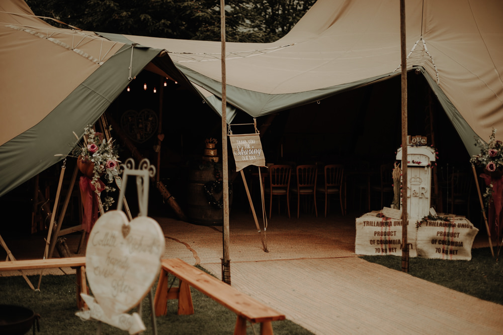 Festoon Lights Suspended Hanging Decor Magical Tipi Wedding Esme Whiteside Photography