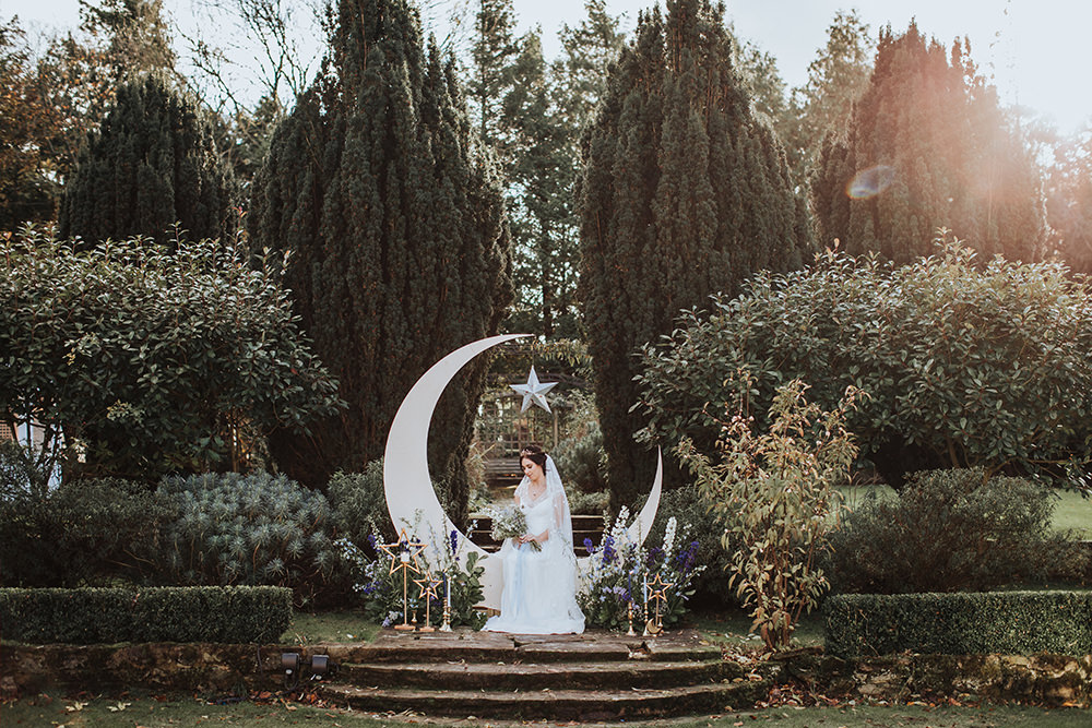 Backdrop Moonbooth Photo Booth Decor Decoration Flowers Candles Moon Stars Wedding Ideas Olegs Samsonovs Photography
