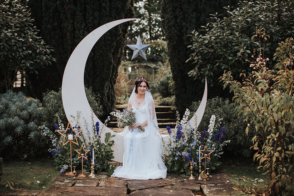 Backdrop Moonbooth Photo Booth Decor Decoration Flowers Candles Moon Stars Wedding Ideas Olegs Samsonovs Photography