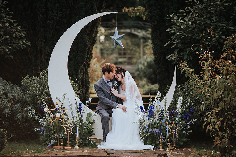 Backdrop Moonbooth Photo Booth Decor Decoration Flowers Candles Moon Stars Wedding Ideas Olegs Samsonovs Photography