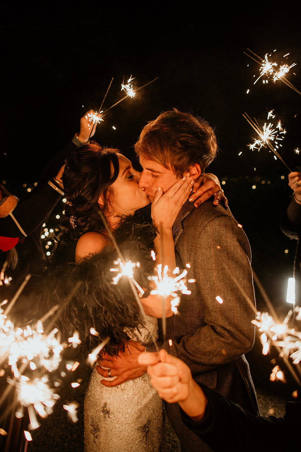 Sparkler Sparklers Send Off Exit Moon Stars Wedding Ideas Olegs Samsonovs Photography