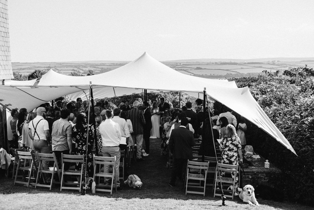 Stretch Tent Marquee North Cornwall Wedding Taylor-Hughes Photography