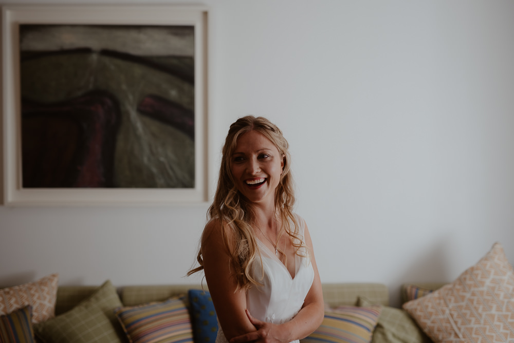 Bride Bridal Hair Make Up North Cornwall Wedding Taylor-Hughes Photography