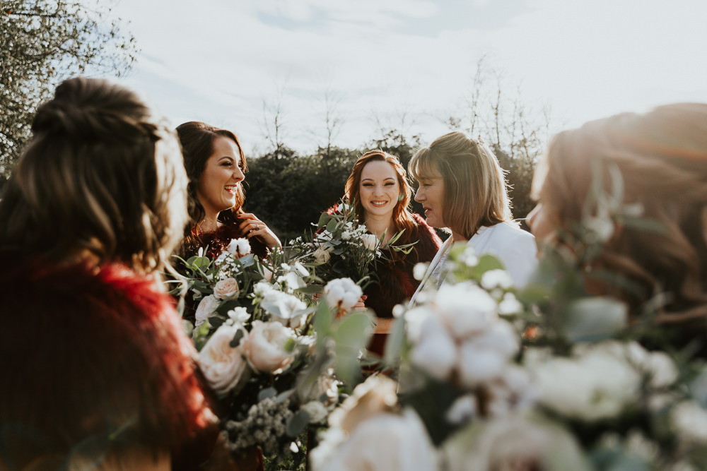 Bouquet Flowers Bride Bridal Protea Blush Rose Greenery Foliage Shustoke Barn Wedding Oxi Photography