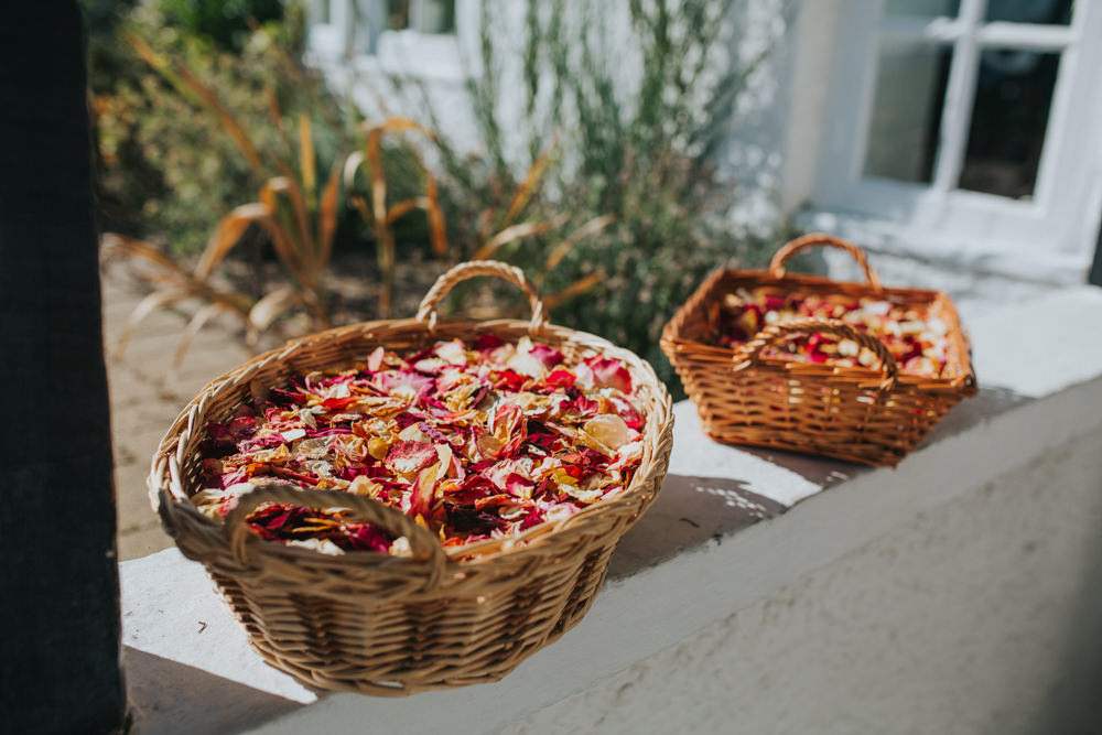 Confetti Basket Thorpeness Country Club Wedding Charlotte Razzell Photography
