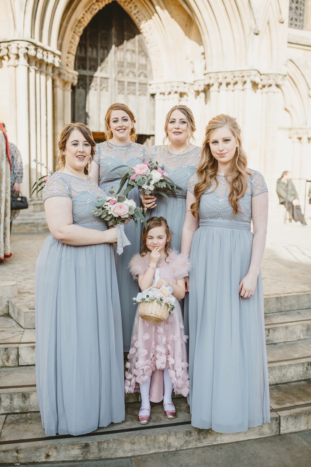 Bridesmaids Bridesmaid Dress Dresses Grey York Minster Wedding Amy Lou Photography