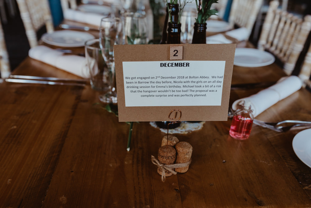 Month Date Table Name Arches Dean Clough Wedding Stevie Jay Photography