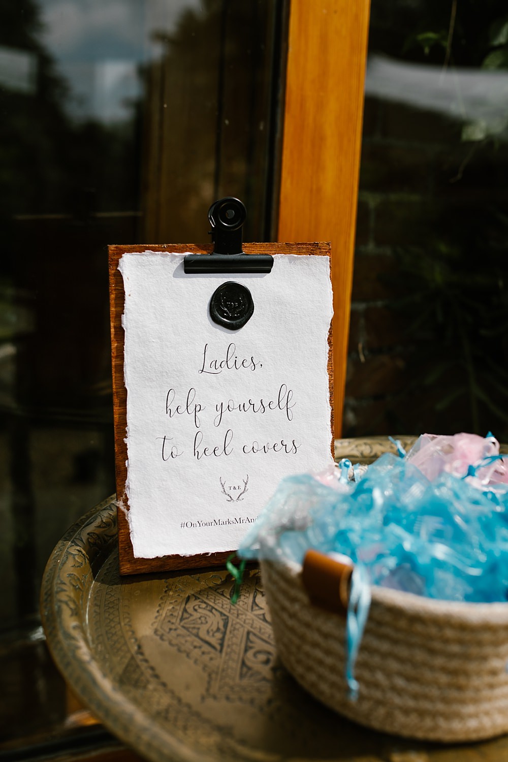 Hell Covers Basket Chaucer Barn Wedding Katherine Ashdown Photography