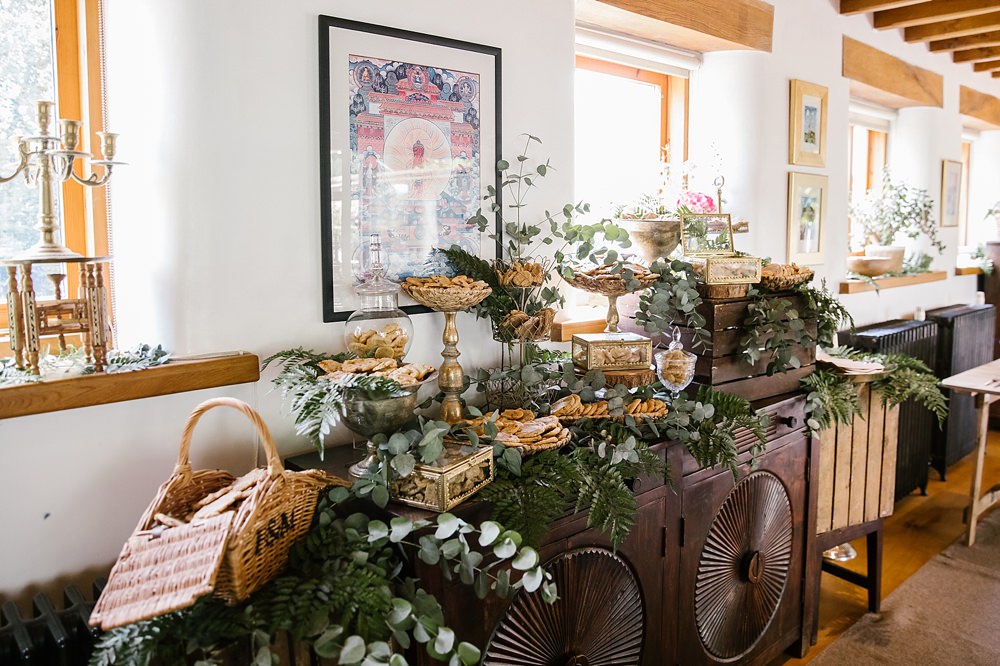 Cookie Table Treats Dessert Station Bar Chaucer Barn Wedding Katherine Ashdown Photography