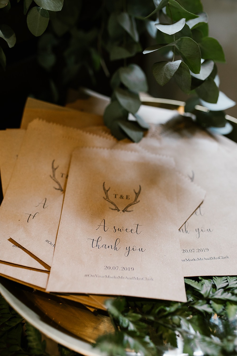Sweet Treat Bags Dessert Chaucer Barn Wedding Katherine Ashdown Photography