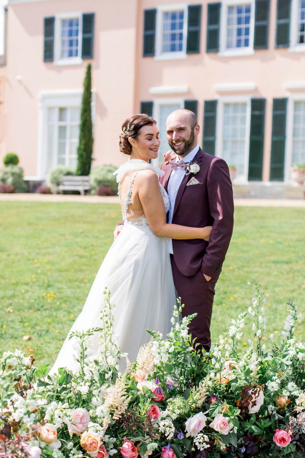 Meadow Flowers Ceremony Backdrop Arrangement English Garden Wedding Inspiration Philippa Sian Photography
