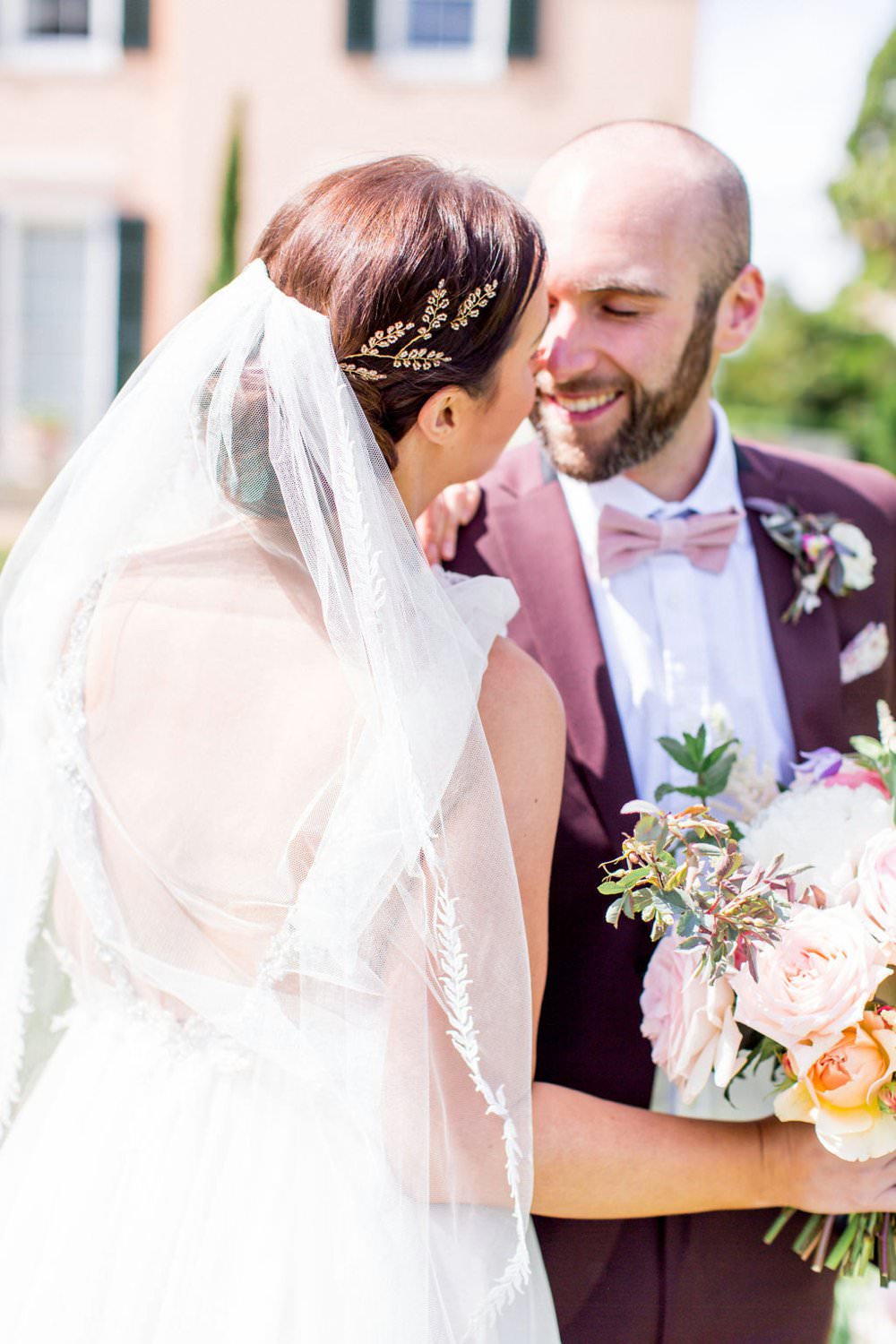 Bride Bridal Hair Style Up Do Veil Accessory English Garden Wedding Inspiration Philippa Sian Photography