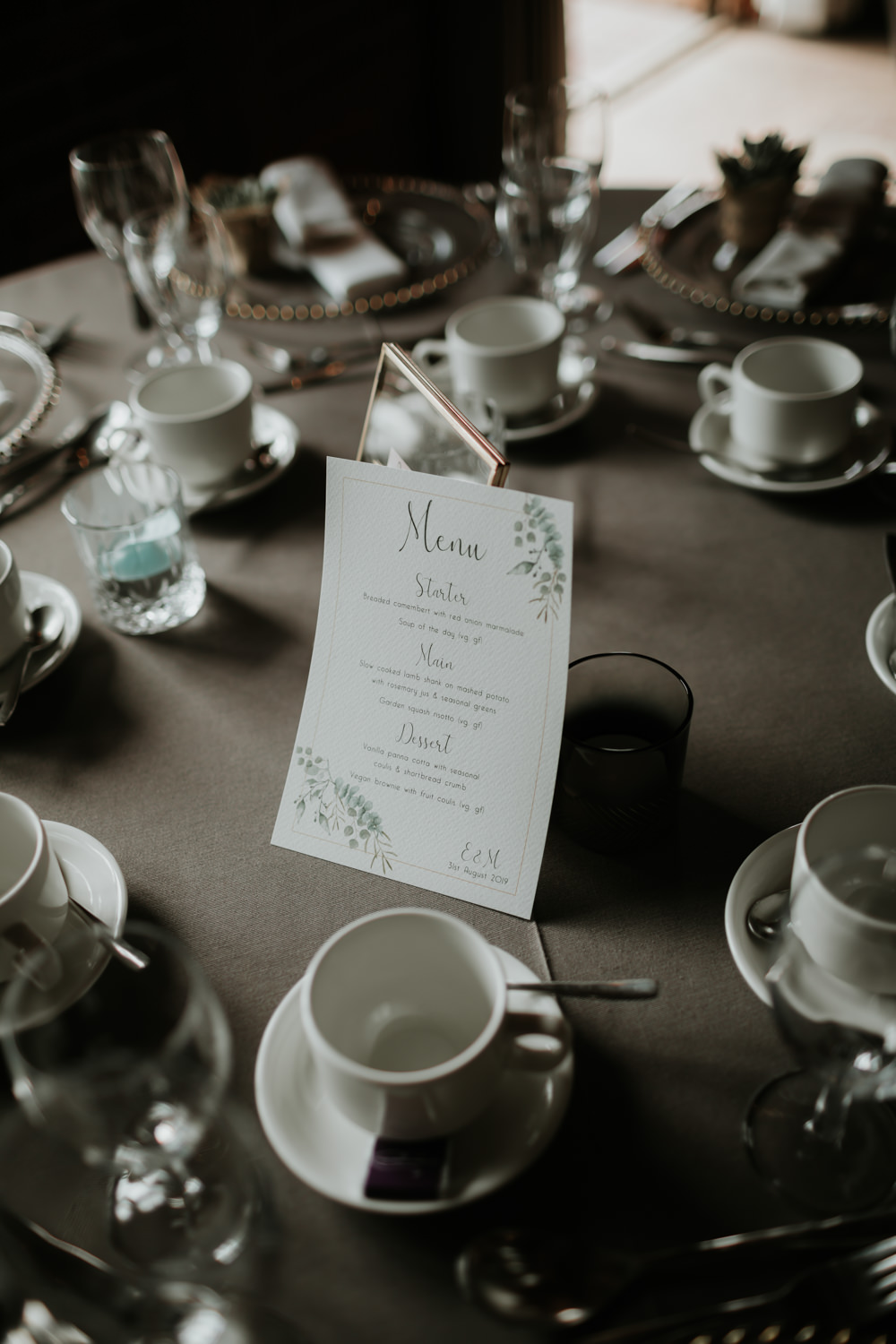 Menu Card Ferry House Inn Wedding Paul Fuller Kent Photography