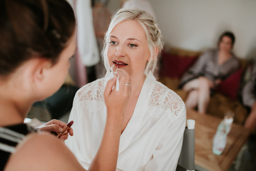 Bride Bridal Make Up Ferry House Inn Wedding Paul Fuller Kent Photography