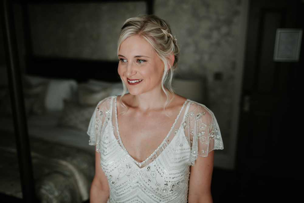 Bride Bridal Hair Make Up Ferry House Inn Wedding Paul Fuller Kent Photography