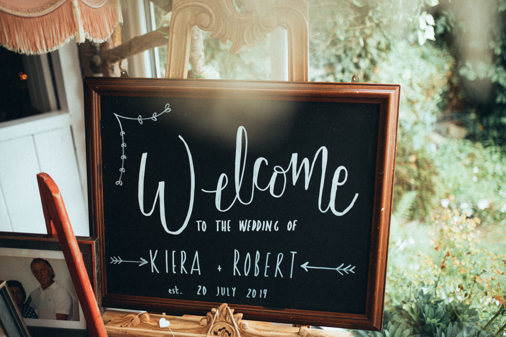 Welcome Sign Signs Signage Old Barn Wedding Joshua Rhys Photography