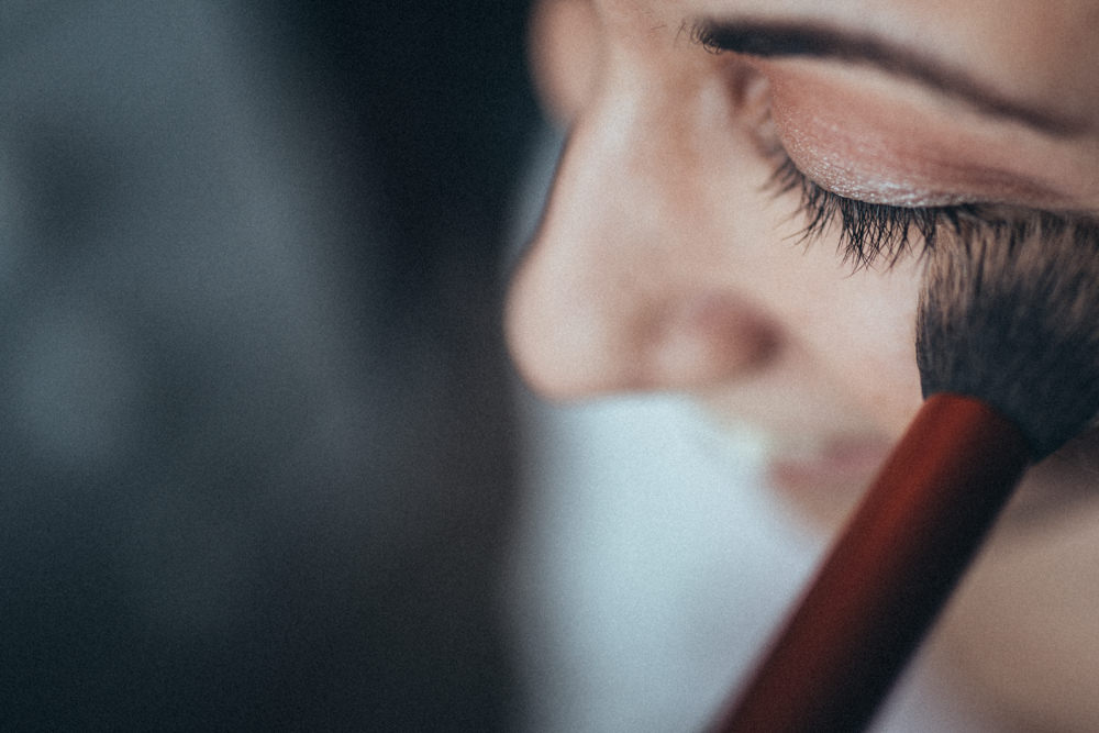 Bride Bridal Make Up Old Barn Wedding Joshua Rhys Photography