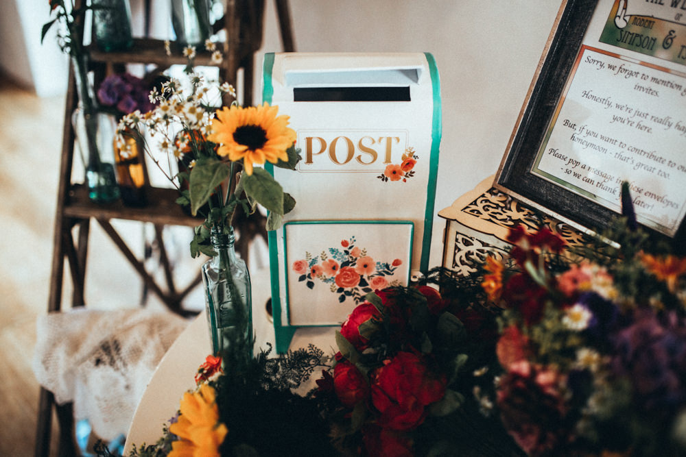 Post Box Cards Old Barn Wedding Joshua Rhys Photography