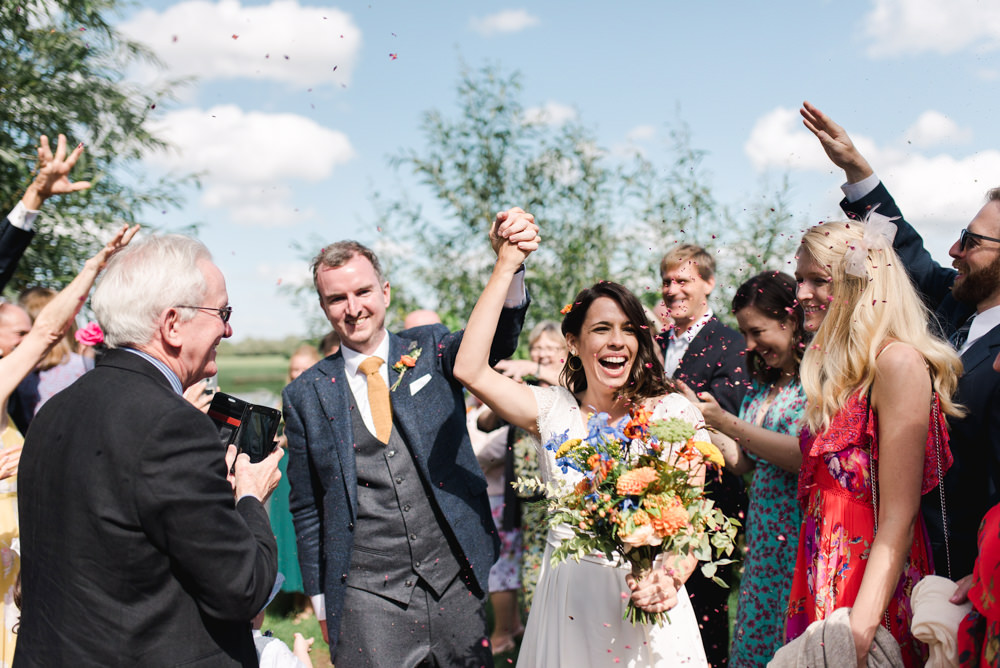 Confetti Throw Perch Inn Wedding Captured By Katrina