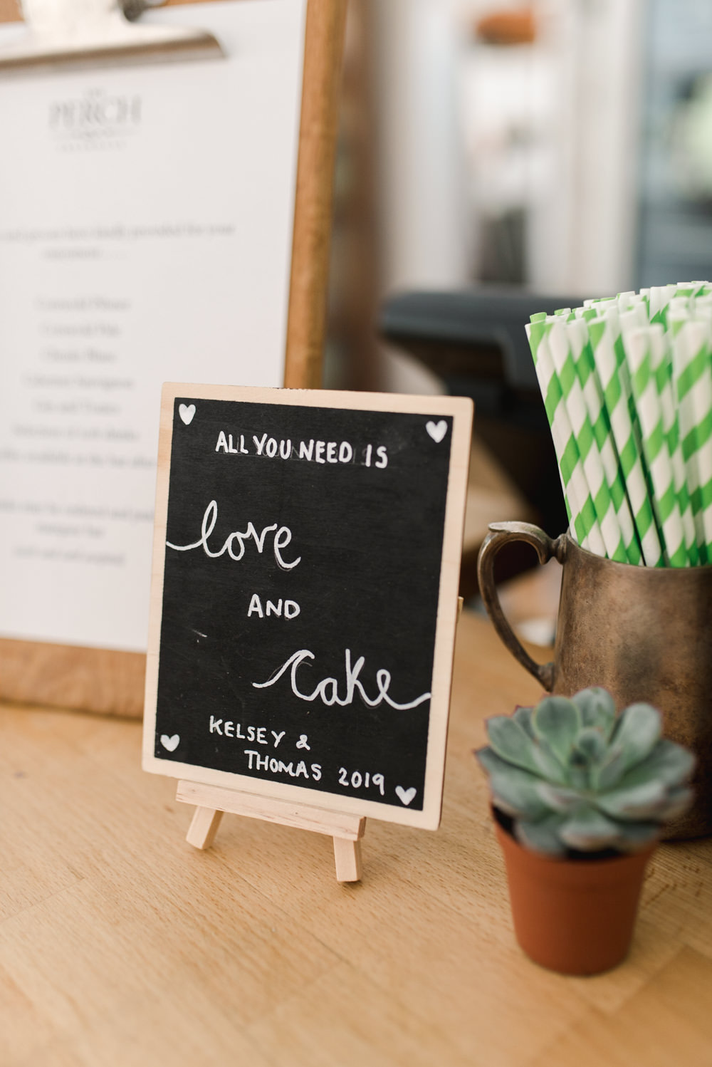 Cake Sign Signs Signage Perch Inn Wedding Captured By Katrina