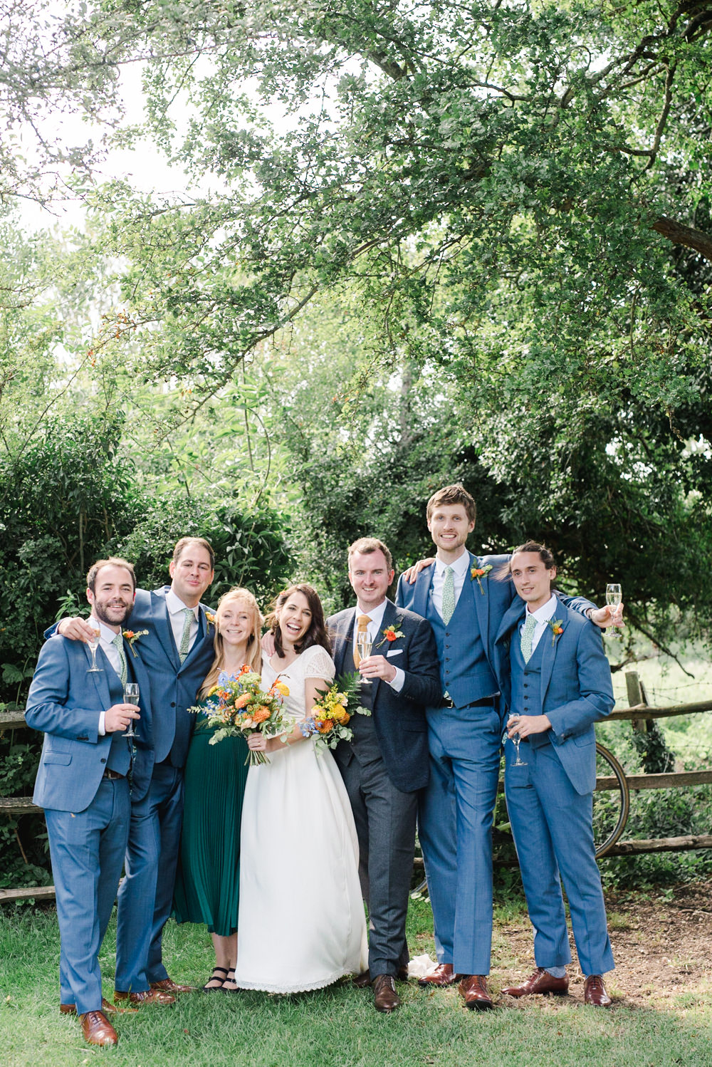 Groomsmen Navy Blue Suits Perch Inn Wedding Captured By Katrina