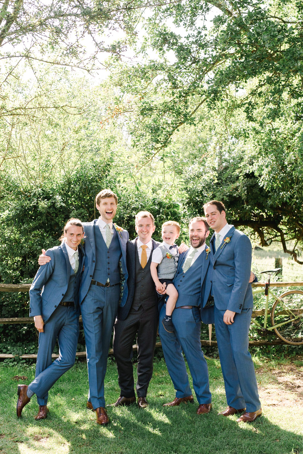 Groomsmen Navy Blue Suits Perch Inn Wedding Captured By Katrina