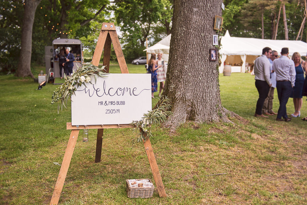 Welcome Sign Signs Signage Greenery Sopley Lake Wedding One Thousand Words