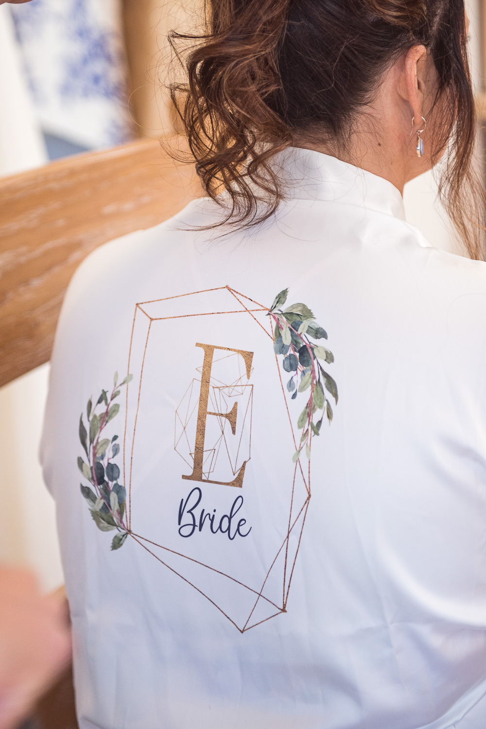 Bride Bridal Robe Dressing Gown Sopley Lake Wedding One Thousand Words