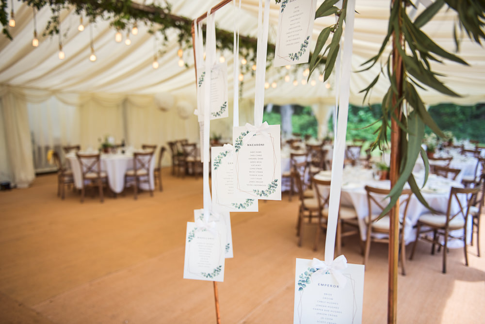 Table Plan Seating Chart Hanging Sopley Lake Wedding One Thousand Words