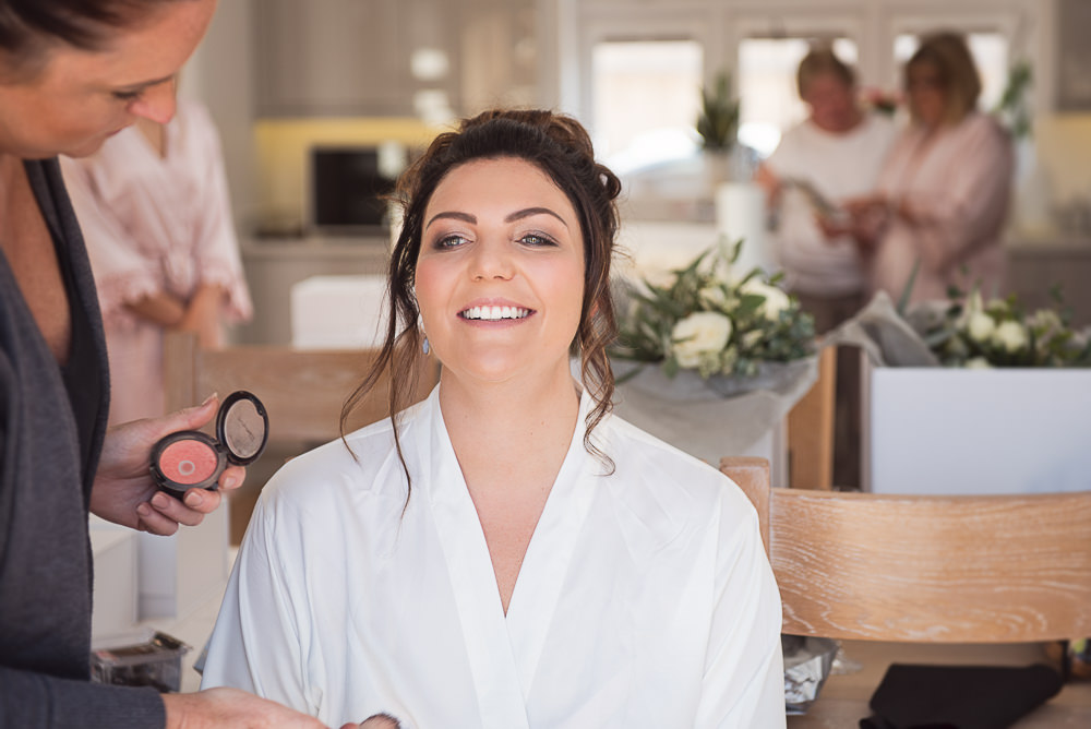 Bride Bridal Make Up Sopley Lake Wedding One Thousand Words