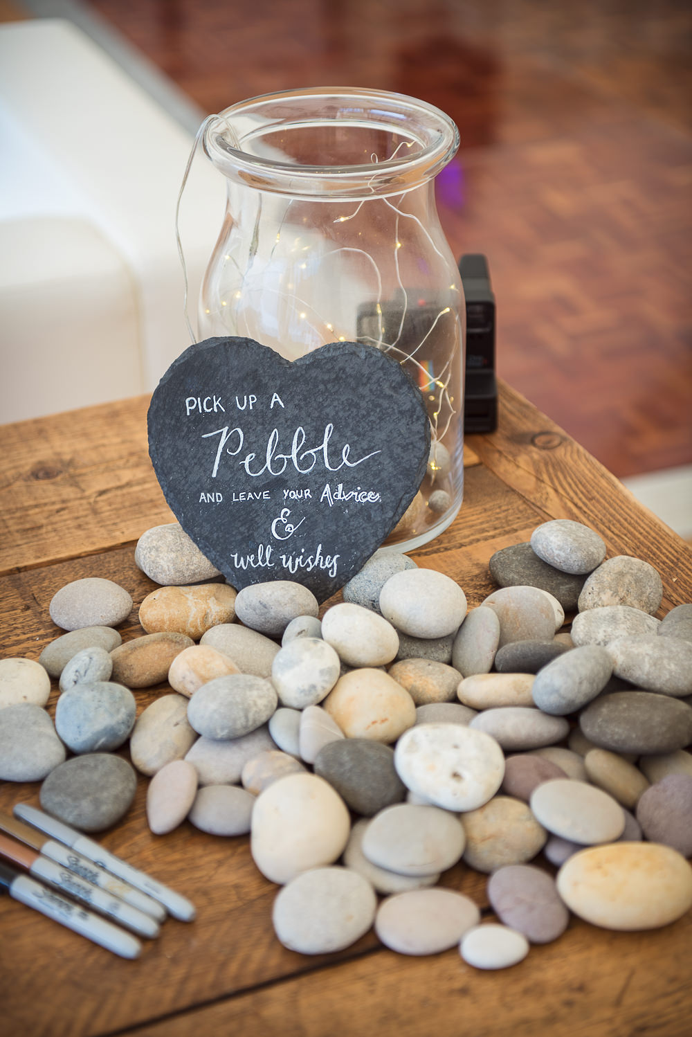 Pebble Jar Guest Book Sopley Lake Wedding One Thousand Words