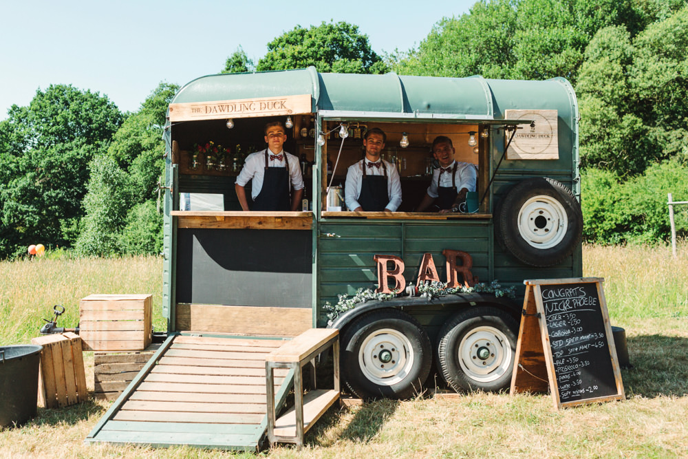 Horse Box Bar Yew Tree Lakes Wedding Charlotte Hu Photography