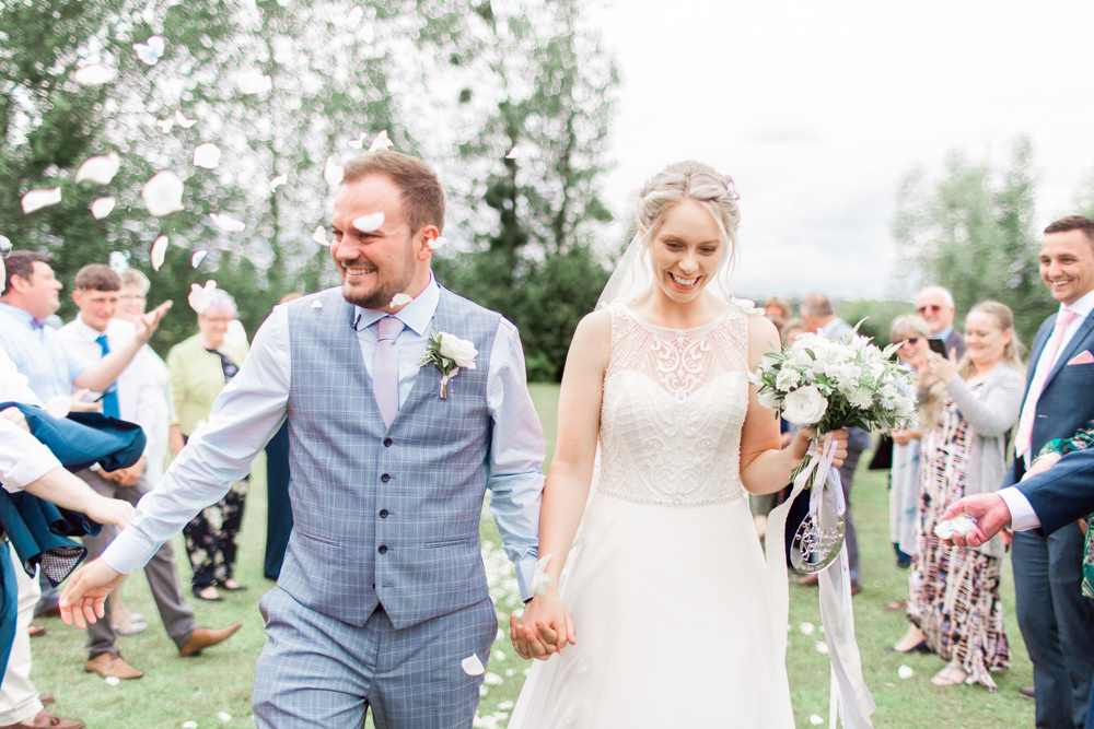 Confetti Throw Almonry Barn Wedding Kerry Bartlett Photography