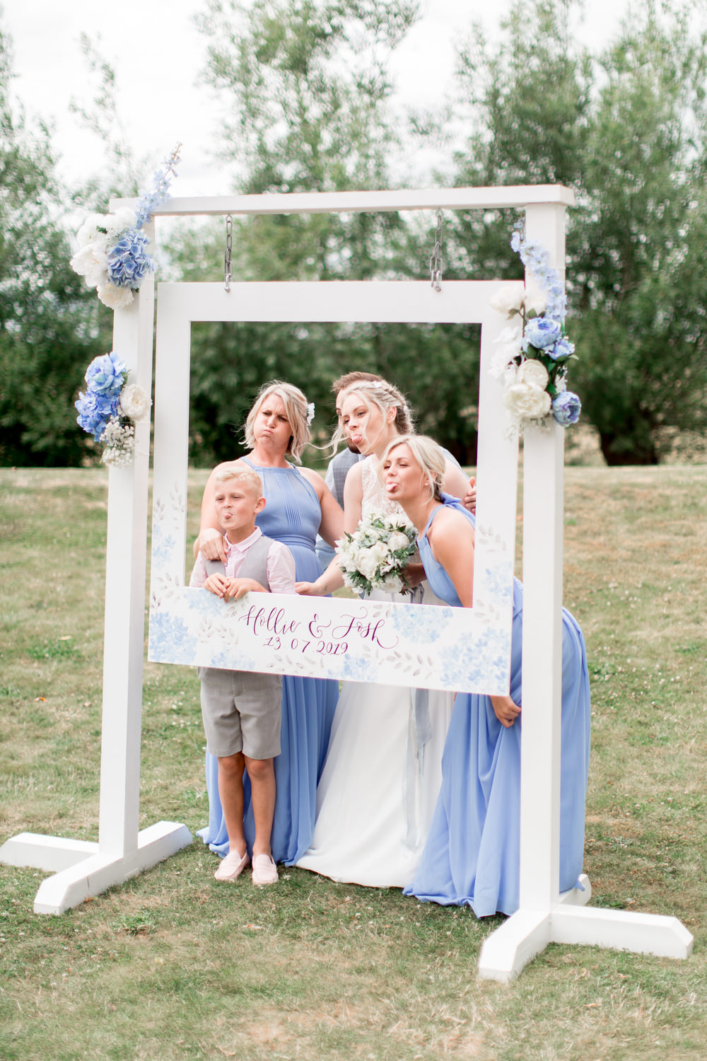 Photo Booth Backdrop Cut Out Frame Almonry Barn Wedding Kerry Bartlett Photography