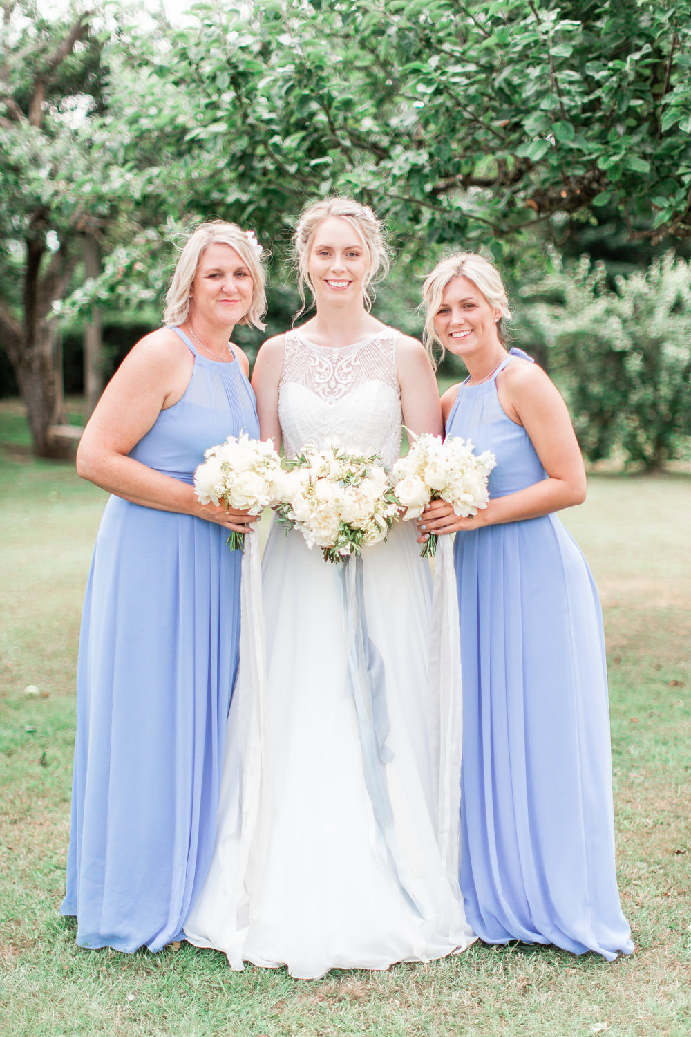 Blue Bridesmaids Dresses Bridesmaid Dress Almonry Barn Wedding Kerry Bartlett Photography
