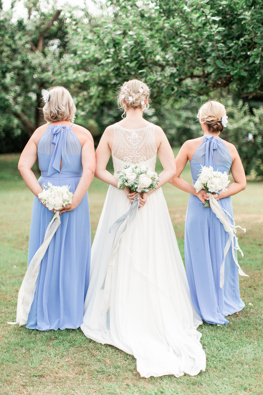 Blue Bridesmaids Dresses Bridesmaid Dress Almonry Barn Wedding Kerry Bartlett Photography