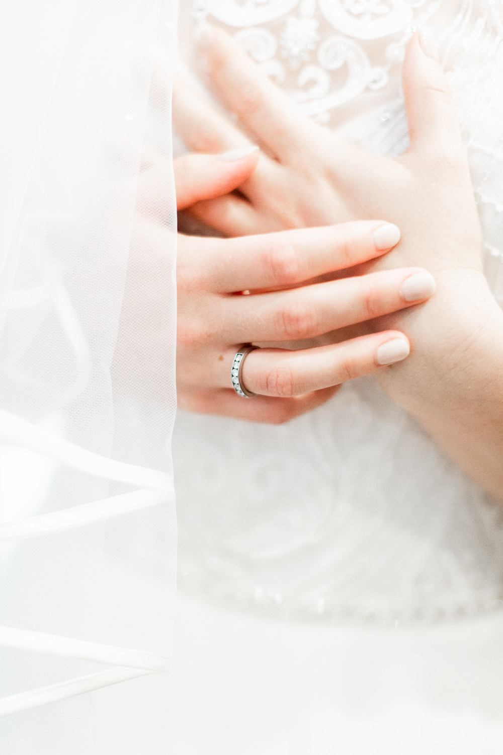 Bride Bridal Nails Manicure Almonry Barn Wedding Kerry Bartlett Photography