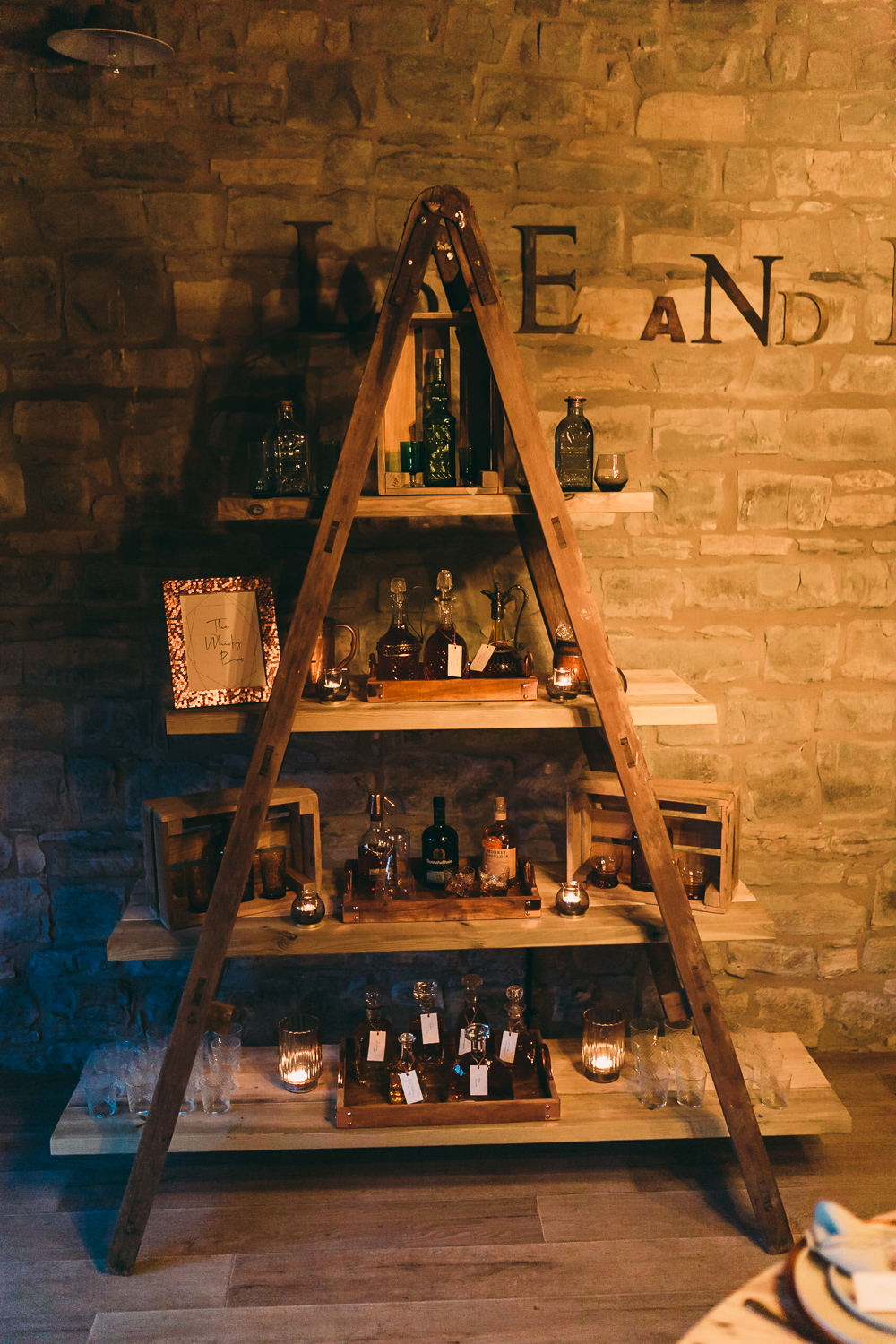 Whisky Bar Stand Station Drinks Balloon Wedding Ideas Leesha Williams Photography