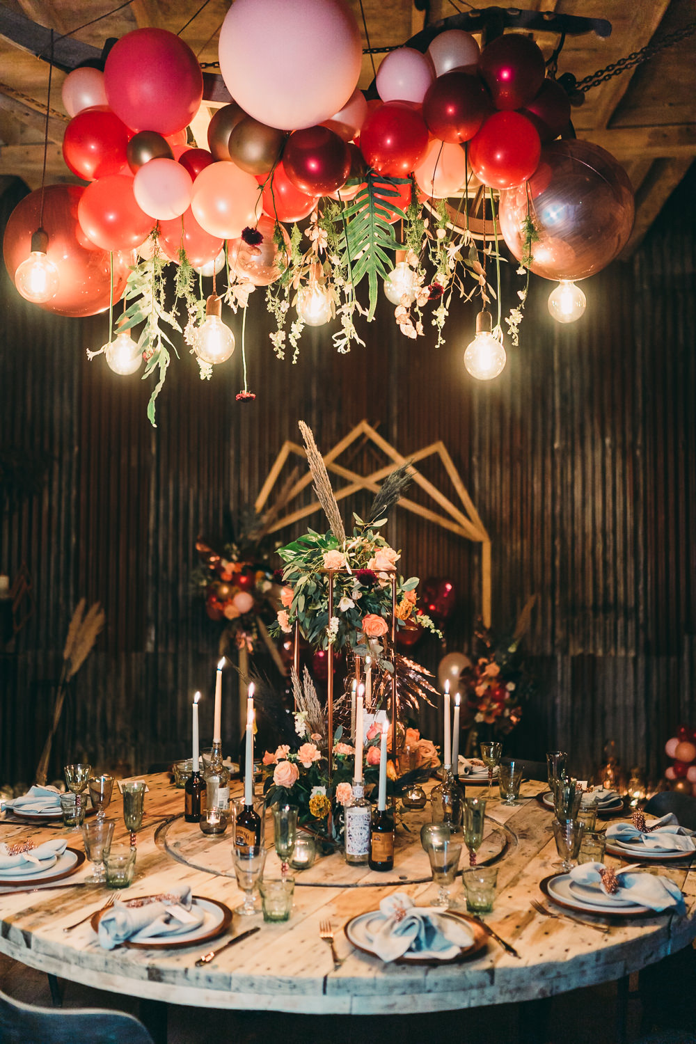 Modern \u0026 Edgy Balloon Wedding Ideas with Copper Industrial, image size:1000x1500