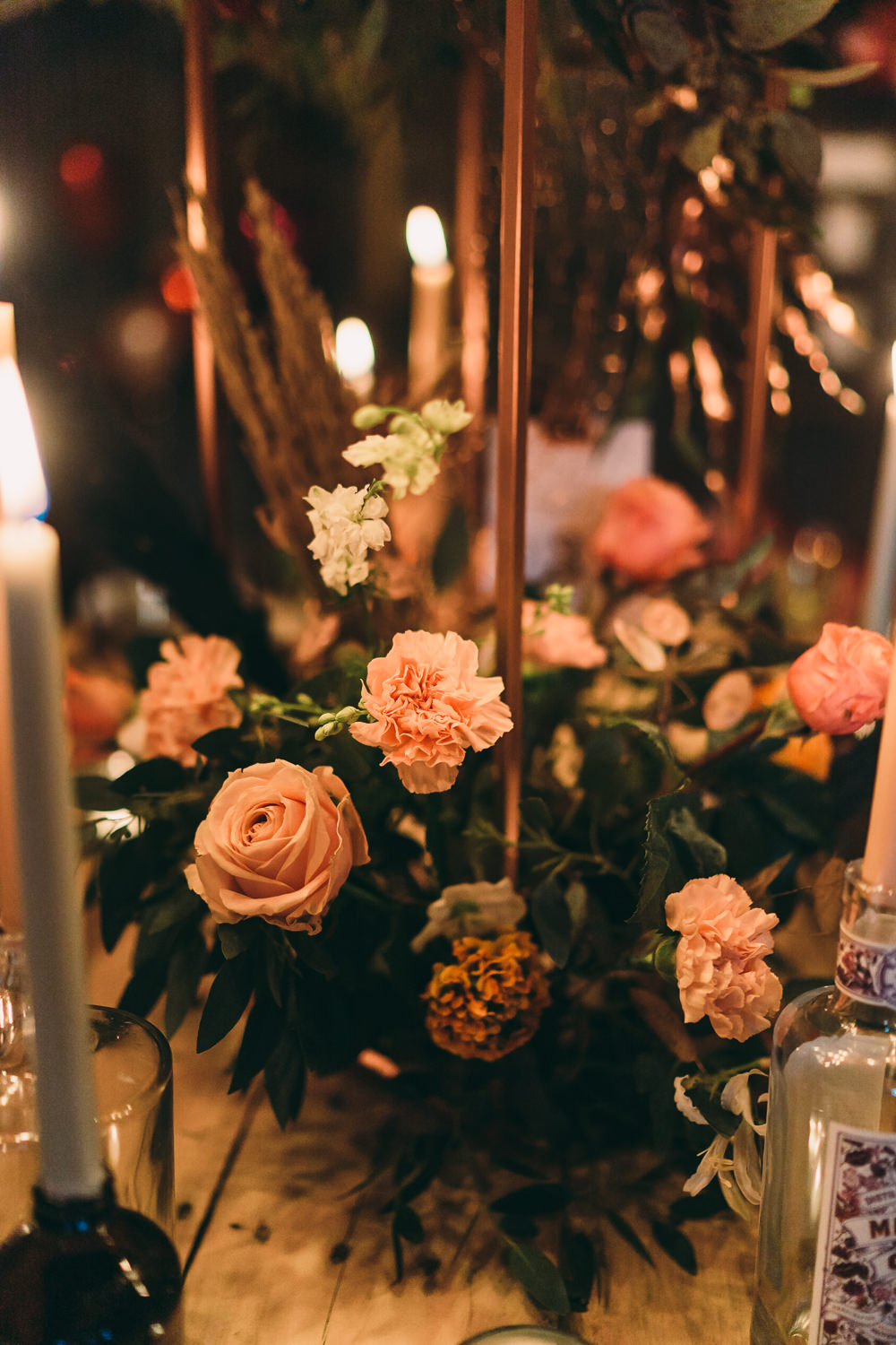 Table Tablescape Decor Decoration Flowers Candles Centrepiece Balloon Wedding Ideas Leesha Williams Photography