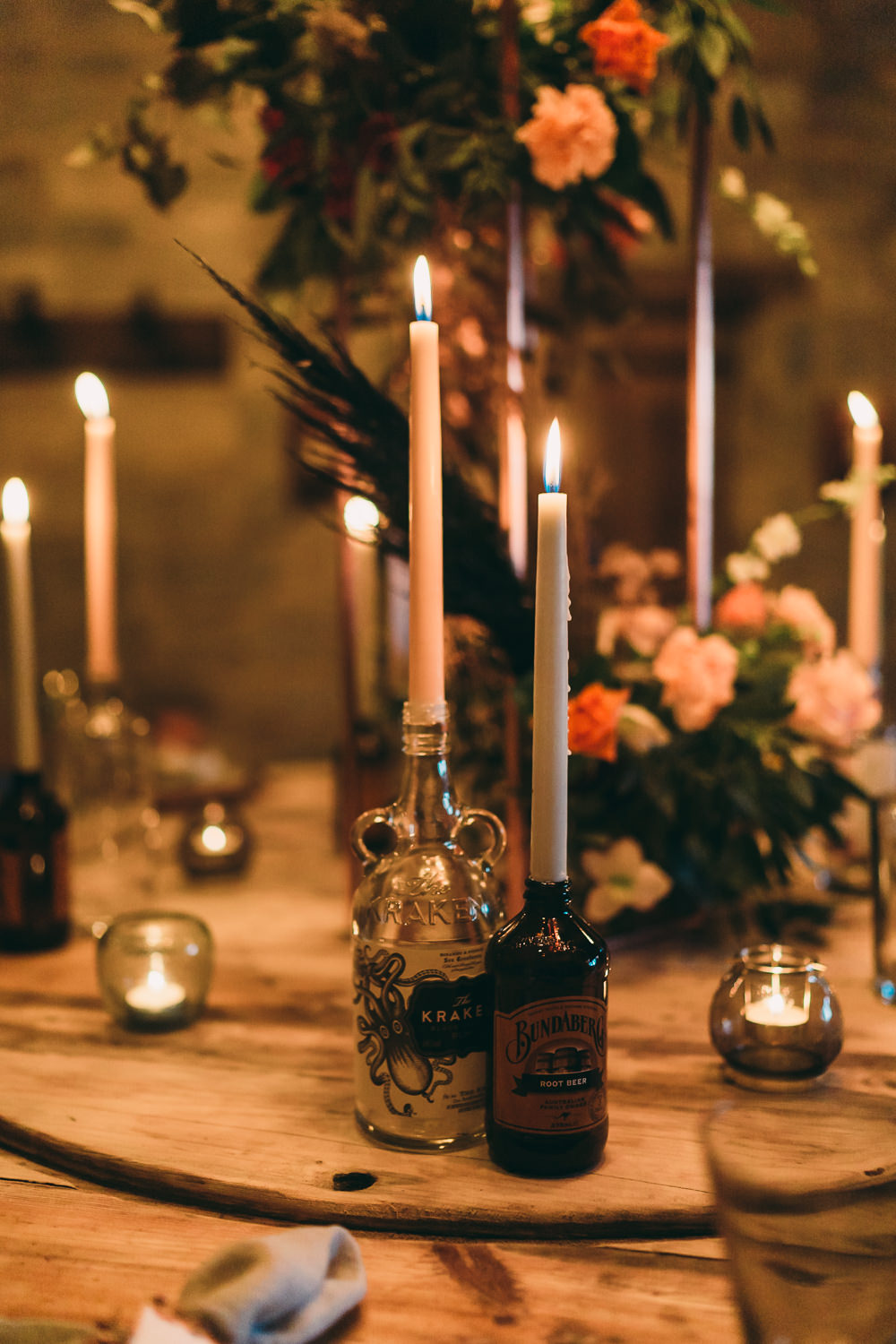 Table Tablescape Decor Decoration Flowers Candles Balloon Wedding Ideas Leesha Williams Photography