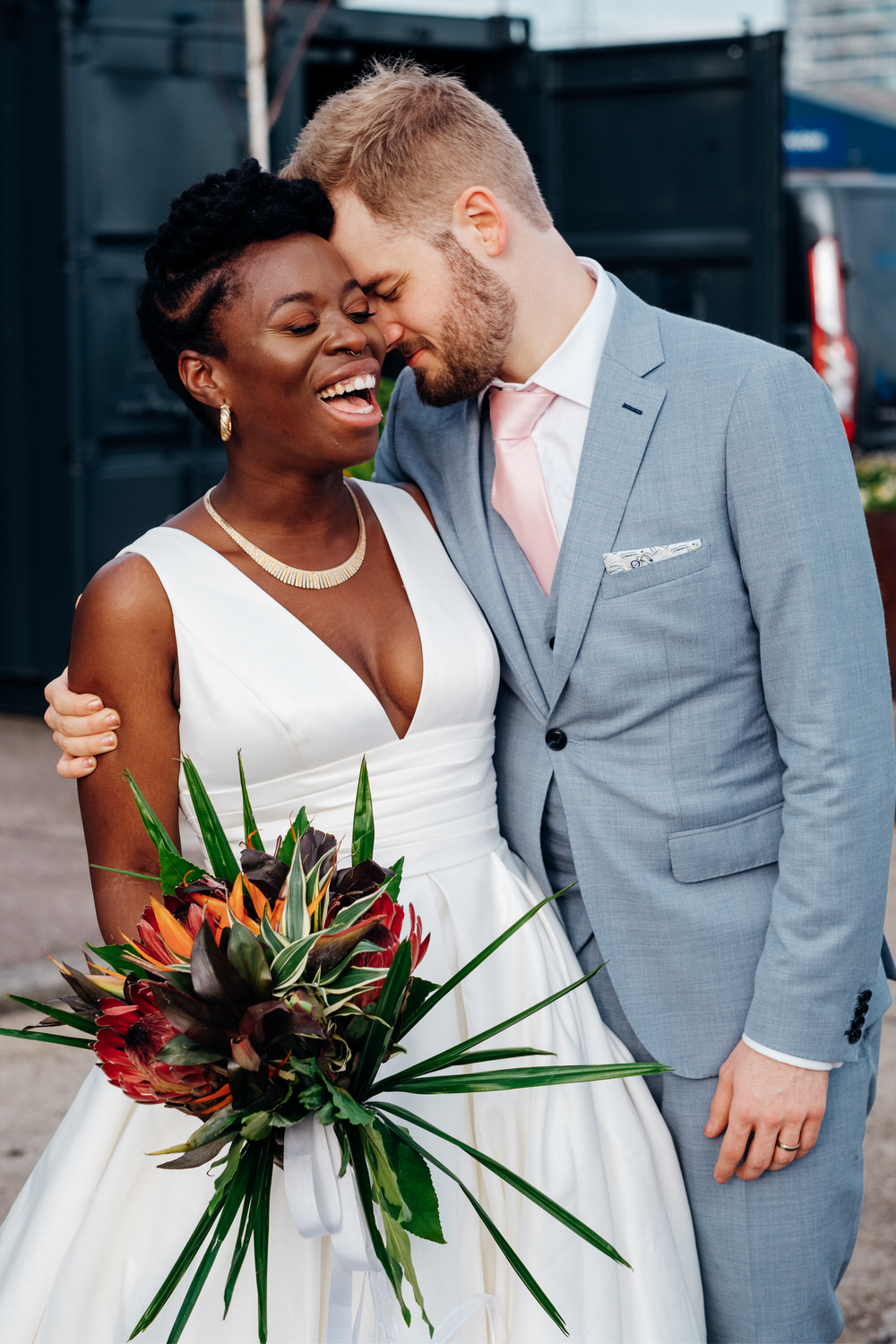 Chainstore Wedding Marianne Chua Photography Bouquet Flowers Bride Bridal Protea Leaves Foliage