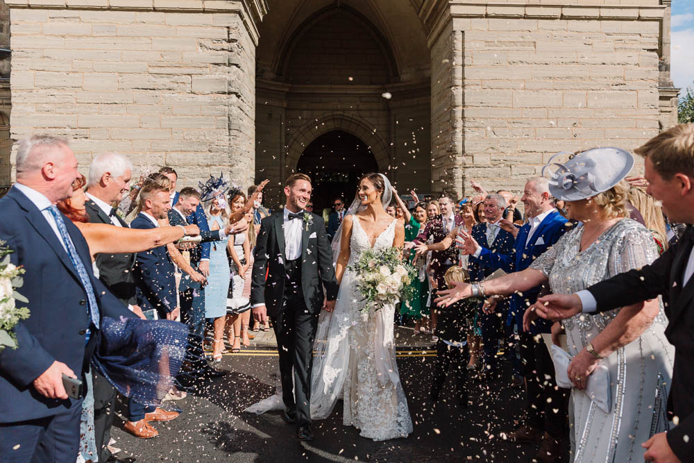 Confetti Throw Compton Verney Wedding Danielle Smith Photography