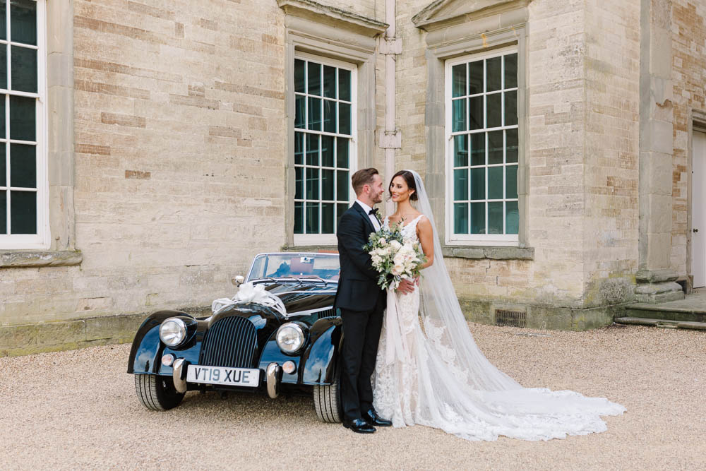 Classic Car Transport Compton Verney Wedding Danielle Smith Photography