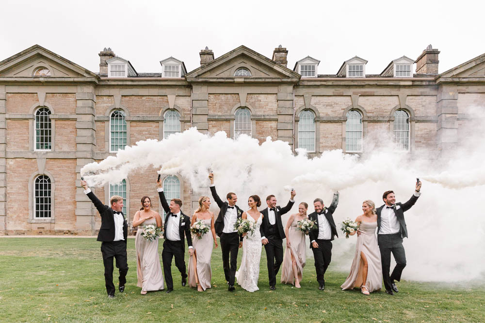 Compton Verney Wedding Danielle Smith Photography Smoke Bomb Portrait Photos Photographs