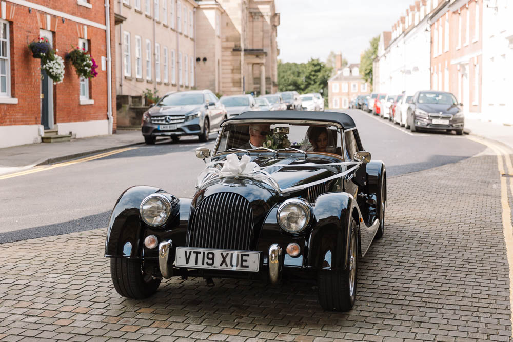 Classic Car Transport Compton Verney Wedding Danielle Smith Photography