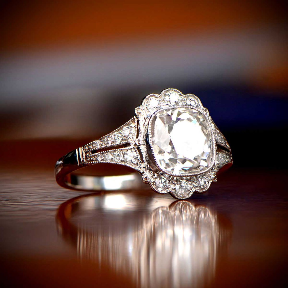 Vintage Engagement Ring Jewellery Estate Diamond Jewelry