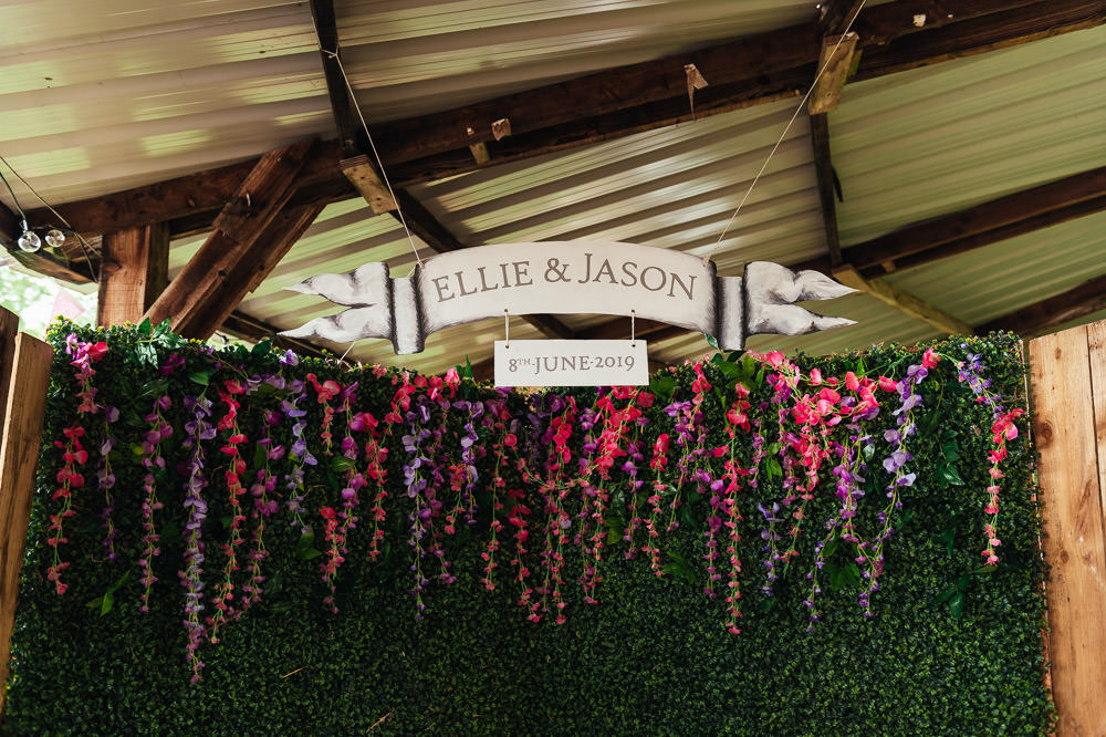 Photobooth Backdrop DIY Barn Wedding Jessica Grace Photography